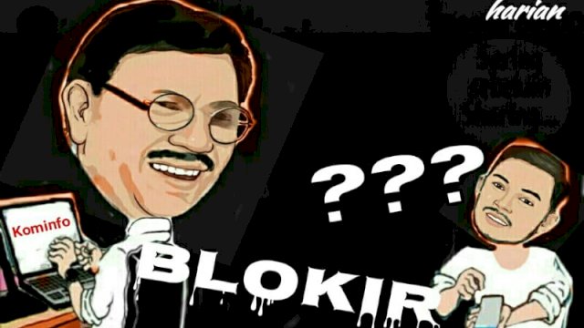 Karikatur protes pemblokiran layanan situs: Dodi/Harianews