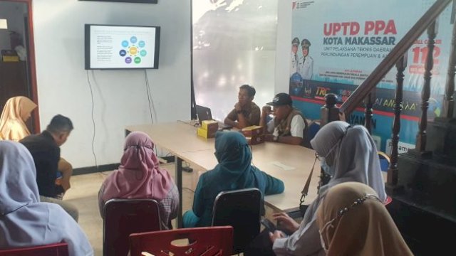 Rapat koordinasi antar OPD terkait perlindungan anak di Makassar, Senin (11/7). (Foto: Ist)