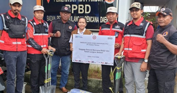 Wujud Empati Perusahaan, PT Semen Tonasa Bantu Korban Bencana di Ambon