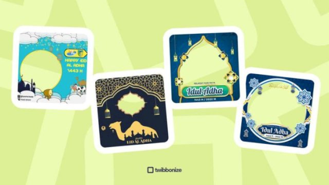 Cover Twibbon Hari Raya Idul Adha 1443 ||Twibbonize.com 