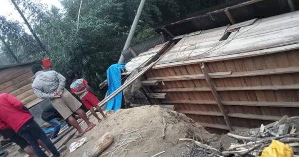 Hujan Deras, Rumah Warga di Mamasa Terbawa Longsor