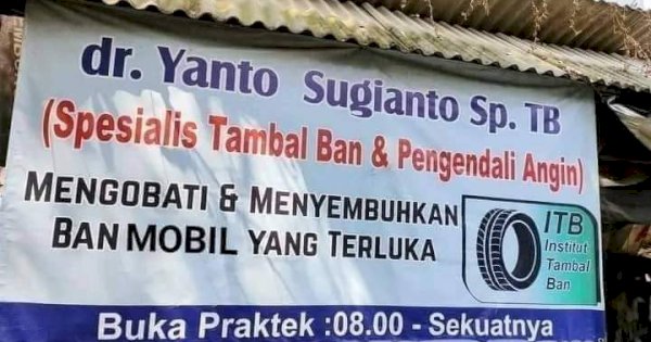 Warga Pangandaran Jawa Barat Digegerkan dengan Spanduk Bikin Gagal Fokus
