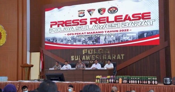 Ops Pekat Marano 2022, Polda Sulbar Ungkap 61 Kasus dan Jaring 112 Pelaku