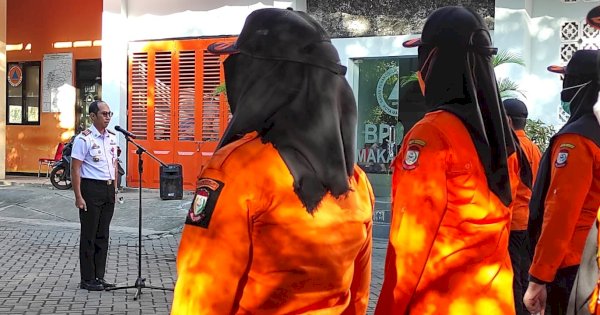 BPBD Lepas 71 Laskar Pelangi jadi Influencer Lorong Wisata Makassar