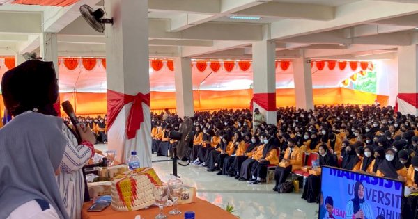 Sosialisasi Pemilu ke 6.258 Maba UNM, KPU Makassar Motivasi: Jangan Golput