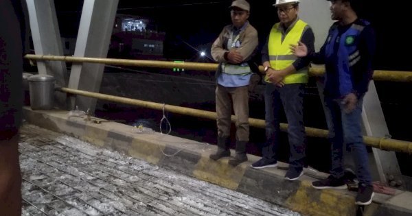 Tinjau Langsung Perbaikan Jembatan Masamba, Suaib Harap Pengerjaan Dipercepat