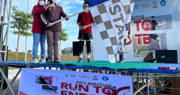 Indira Jusuf Ismail Lepas Peserta Run to End TB, Ajak Warga Jadikan Makassar Kota Sehat