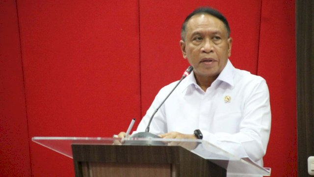 Menpora RI, bawakan kuliah umum di FH Unhas, Selasa (23/8). 