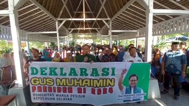 Komunitas Pesisir Selayar Tegak Lurus Dukung Cak Imin Capres 2024