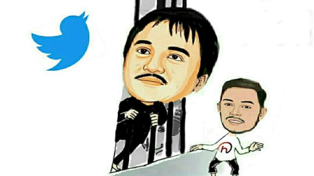 Karikatur Roy Suryo masuk tahanan Polda Metro Jaya
