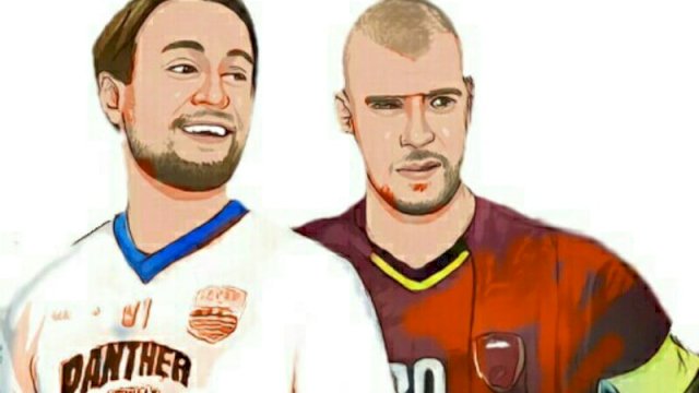 Ilustrasi pemain Persib Bandung dan PSM Makassar: Dodi/Harianews