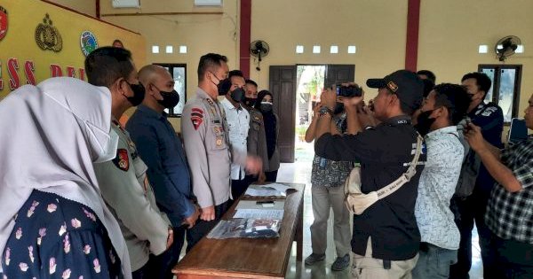 Polres Majene Press Release Kasus Tindak Pidana Pencabulan Anak Dibawah Umur