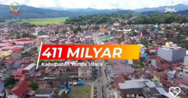Hari Jadi Toraja Utara, Gubernur Sulsel Beri Hadiah RP411 Miliar