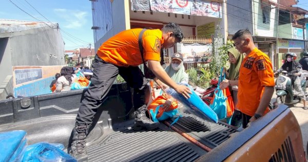 BPBD Makassar Bantu Korban Kebakaran Rappokalling