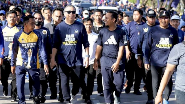 CPI &#8220;Membiru&#8221; di Jalan Sehat Restorasi NasDem di Makassar