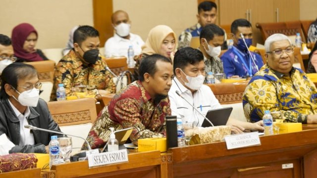 Gubernur Sulsel, Andi Sudirman Sulaiman ikuti RDP di DPR RI, menolak IUP PT. Vale. Ist