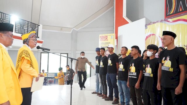 Pelantikan Golkar Toraja Utara, Taufan Pawe Kukuhkan Sahabat Airlangga dan Sahabat TP