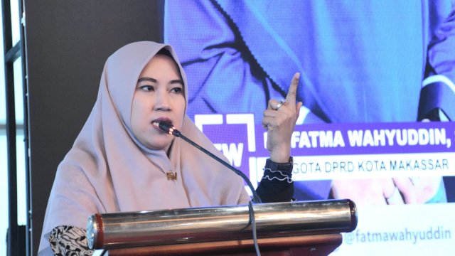 Legislator Makassar Dari Partai Demokrat, Fatma Wahyudin. 
