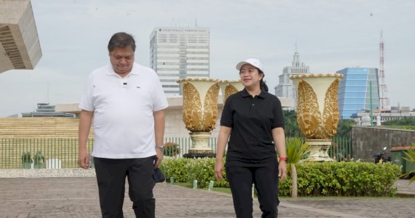 Puan Panggil ‘Mas’, Airlangga Balas ‘I Love You PDIP’