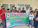 Bersama Dinkes, INLA dan Rumah Qur&#8217;an, PMI Makassar Sunat Ratusan Anak Kurang Mampu