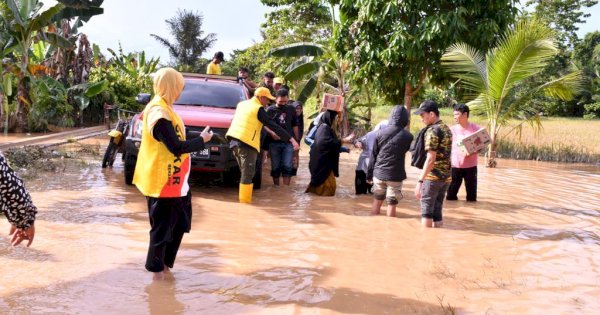 Baru Dilantik, AMPG Palopo Langsung ‘Gercep’  Bantu Korban Banjir Telluwanua