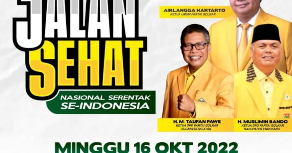 Warga Enrekang, Ayo Ikuti Jalan Sehat