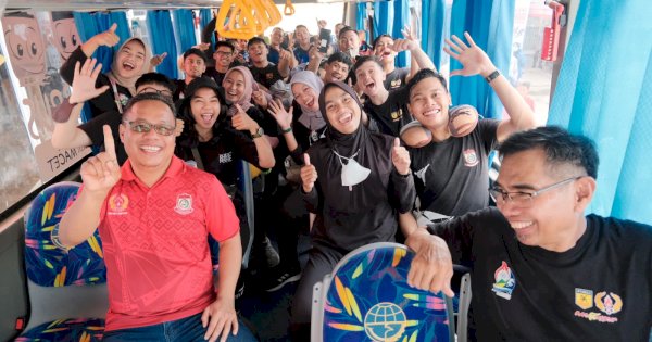 Pimpinan DPRD Makassar Hadiri Pelepasan Kontingen Karate ke Porprov