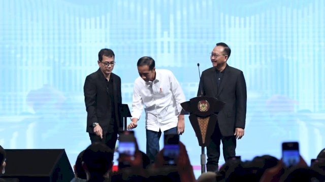 Presiden Joko Widodo meluncurkan Jagat Nusantara, Jumat (28/10). [Dok/Biro Pers]