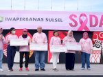 Peringati Hari Kanker Sedunia, IWA Perbanas Laksanakan Donasi dan Senam SADARI di Anjungan Losari