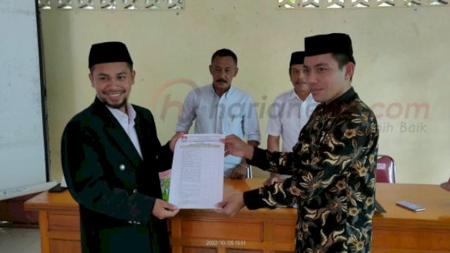 Cakades Kambuno Ardiansyah, ST (Askar) saat mendaftar di PPKD Kambuno (Foto: HARIANEWS.COM) 