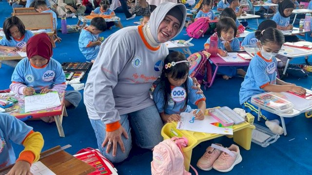 Meriahkan HUT 415 Makassar, Anak PAUD Se Makassar Ikuti LOmba Menggambar