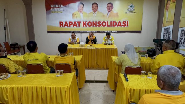 Persiapan Appi Sambut DPP Partai Golkar di Makassar