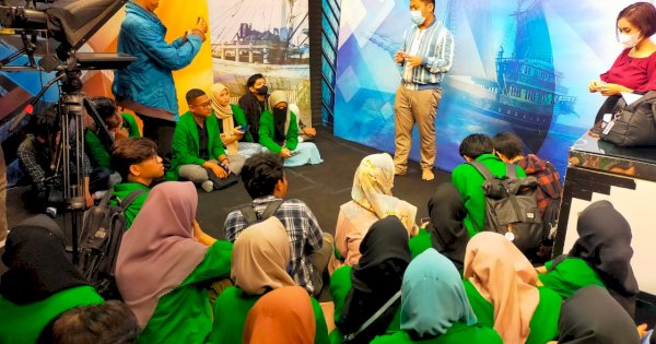 Senangnya Mahasiswa KPI UIN Makassar Kunjungi TV Nasional dan Praktik Siaran