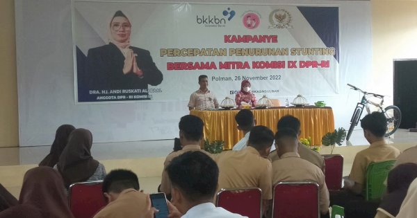 Legislator Partai Gerindra bersama BKKBN Sulbar Kampanyekan Percepatan Penurunan Stunting bagi Remaja