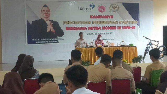 Legislator Partai Gerindra bersama BKKBN Sulbar Kampanyekan Percepatan Penurunan Stunting bagi Remaja