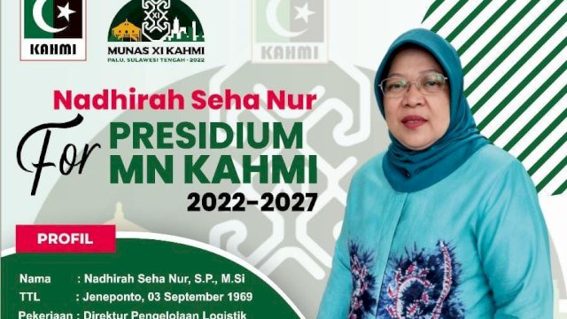 Nadhirah Seha bawa Visi Jadikan KAHMI Organisasi Modern dan Profesional