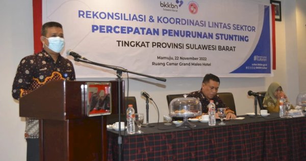 Tekan Angka Stunting, BKKBN Sulbar Gelar Rekonsiliasi Lintas Sektor