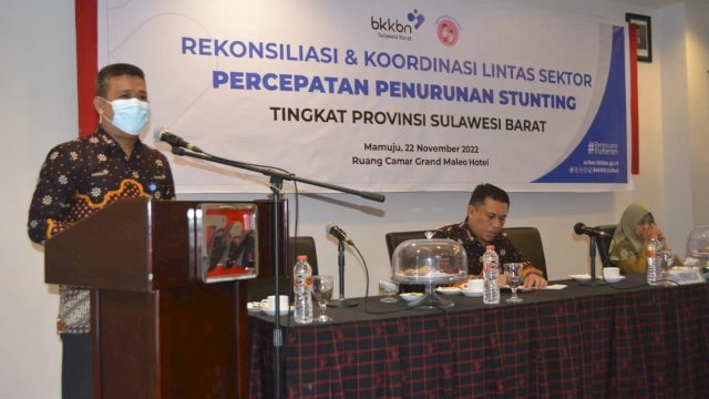 Tekan Angka Stunting, BKKBN Sulbar Gelar Rekonsiliasi Lintas Sektor