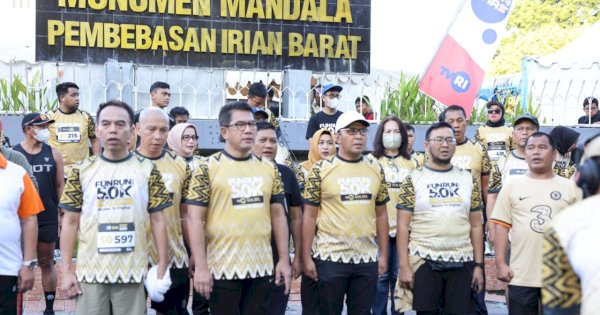 Wali Kota Makassar Lepas Fun Run TVRI Sulsel di Monumen Mandala