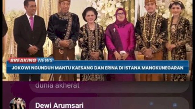 Andi Amran Diajak Foto dengan Presiden Walau Antrian Panjang