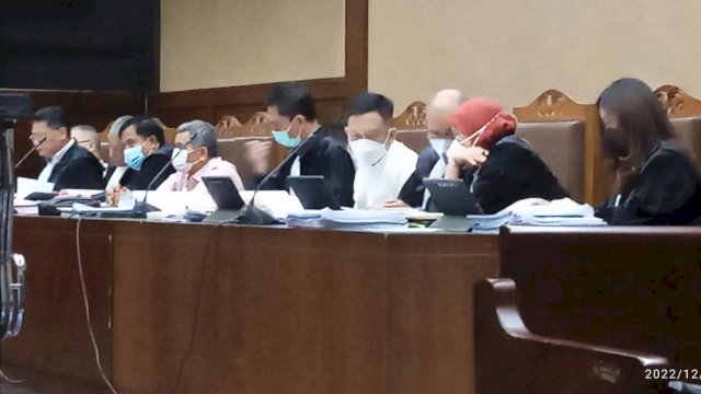 sidang lanjutan perkara impor besi dan baja di Pengadilan Tipikor, Jakarta, Senin (12/12/2022). 