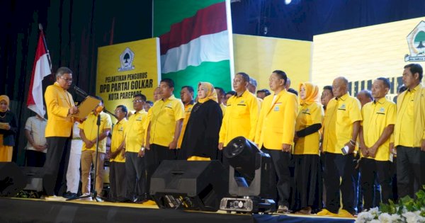 Usai Dilantik, Ketua Golkar Parepare Erna Taufan Luncurkan ‘Millenial Go’