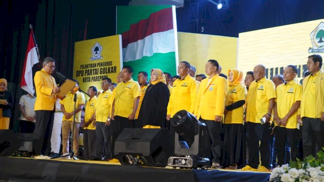 Usai Dilantik, Ketua Golkar Parepare Erna Taufan Luncurkan ‘Millenial Go’