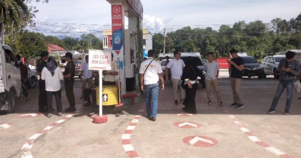 Jelang Nataru, Dinas DP2KUKM Lutra Sidak SPBU