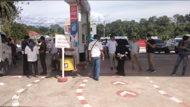 Jelang Nataru, Dinas DP2KUKM Lutra Sidak SPBU