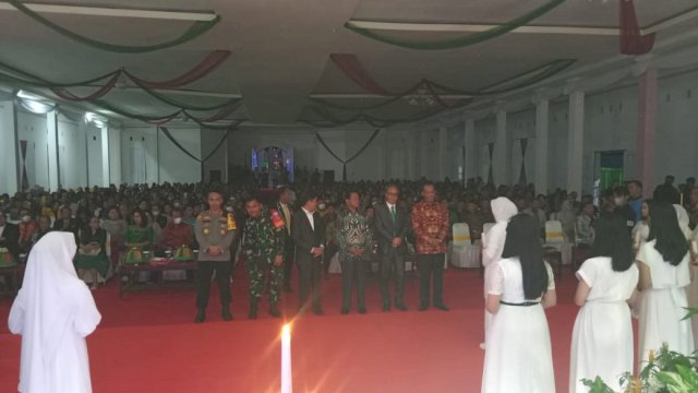 Hadiri Natal Oikumene, Bupati Mamasa Ucapkan Salam Perpisahan, Titip Pesan Jaga Kerukunan