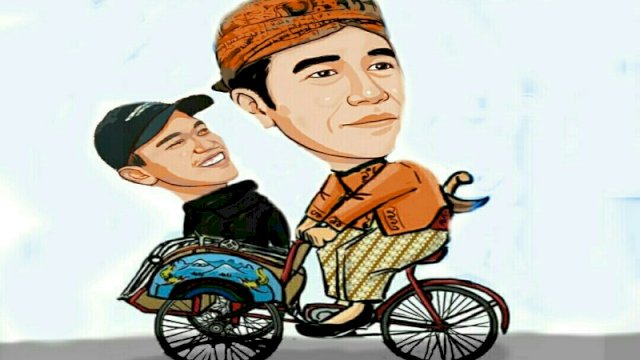 Karikatur Jokowi dan Kaesang (Dodi/harian.news)