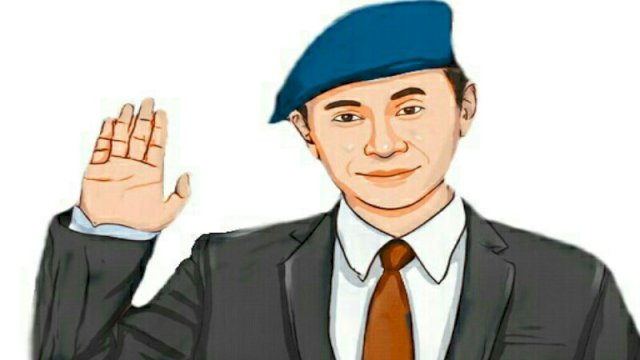 Ilustrasi mantan petinggi Sunda Empire Lord Rangga (Dodi/harian.news)