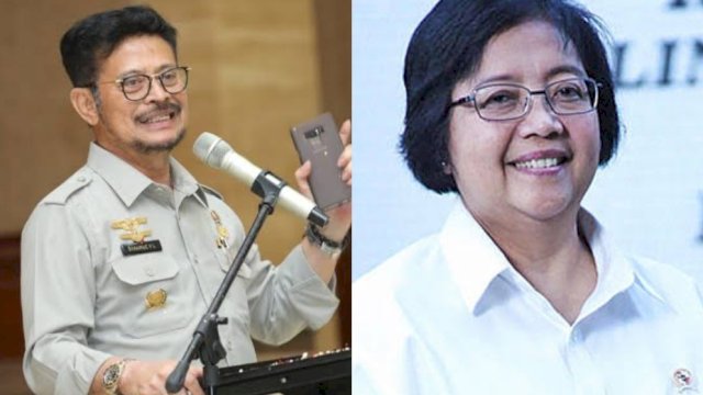 Mentan SYL dan Menteri LHK Siti Nurbaya. 