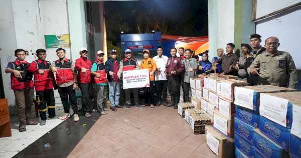 Semen Tonasa Salurkan Sembako untuk Korban Banjir, BPBD: Mewakili Pemerintah, Terima Kasih
